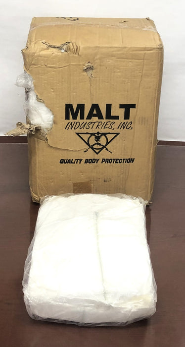 Malt Industries 4XL White Hooded Coverall 1430 Case Of 25 NOS