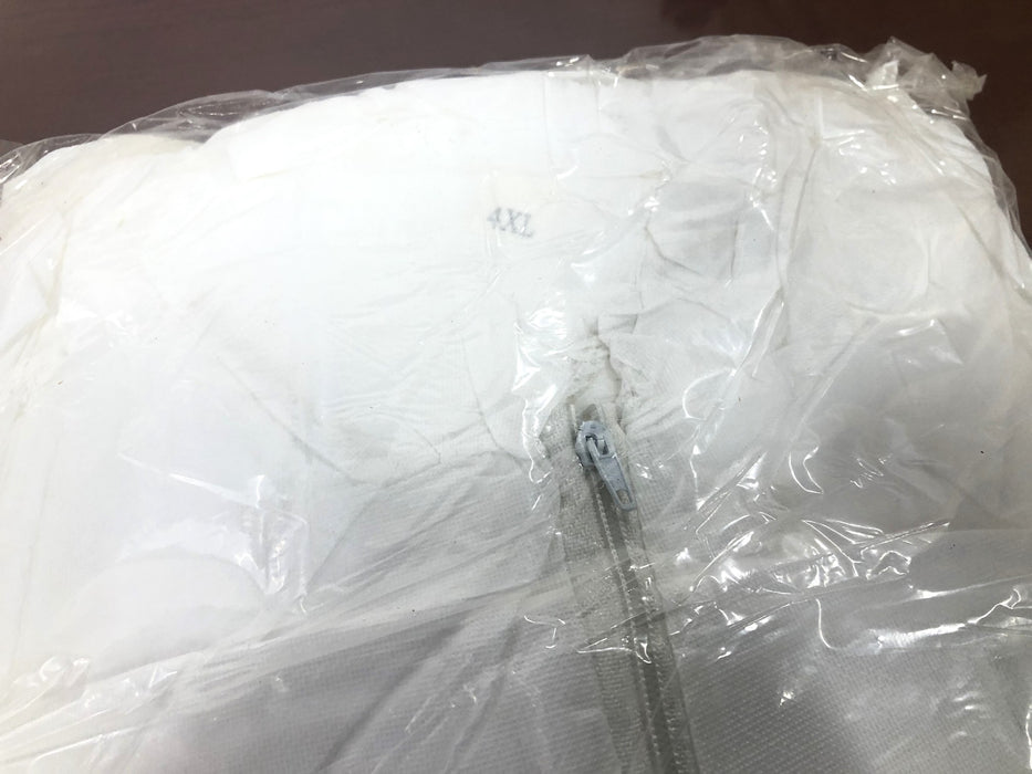 Malt Industries 4XL White Hooded Coverall 1430 Case Of 25 NOS