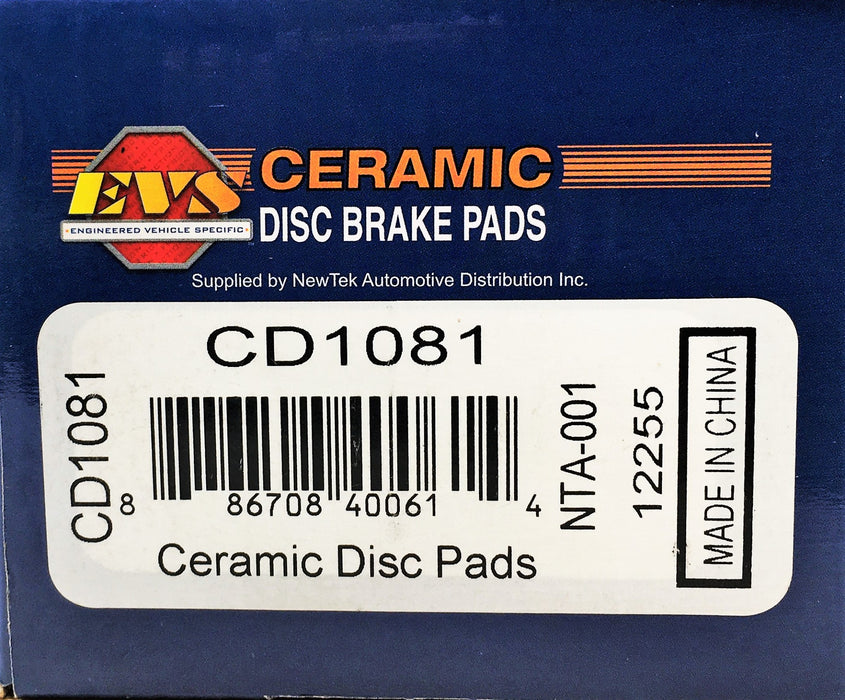 EVS 4 Piece Ceramic Disc Brake Pads Set CD1081 NOS