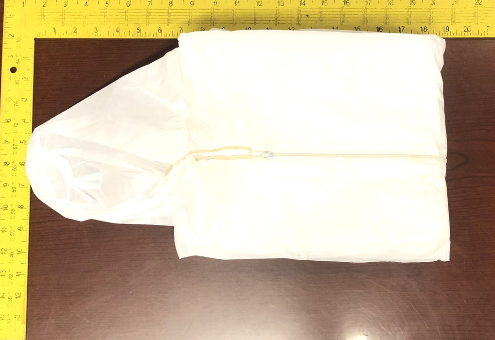 Malt Industries 4XL White Hooded Coverall C1430 Case Of 25 NOS