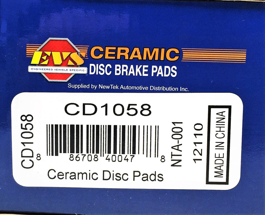 EVS 4 Piece Ceramic Disc Brake Pads Set CD1058 NOS
