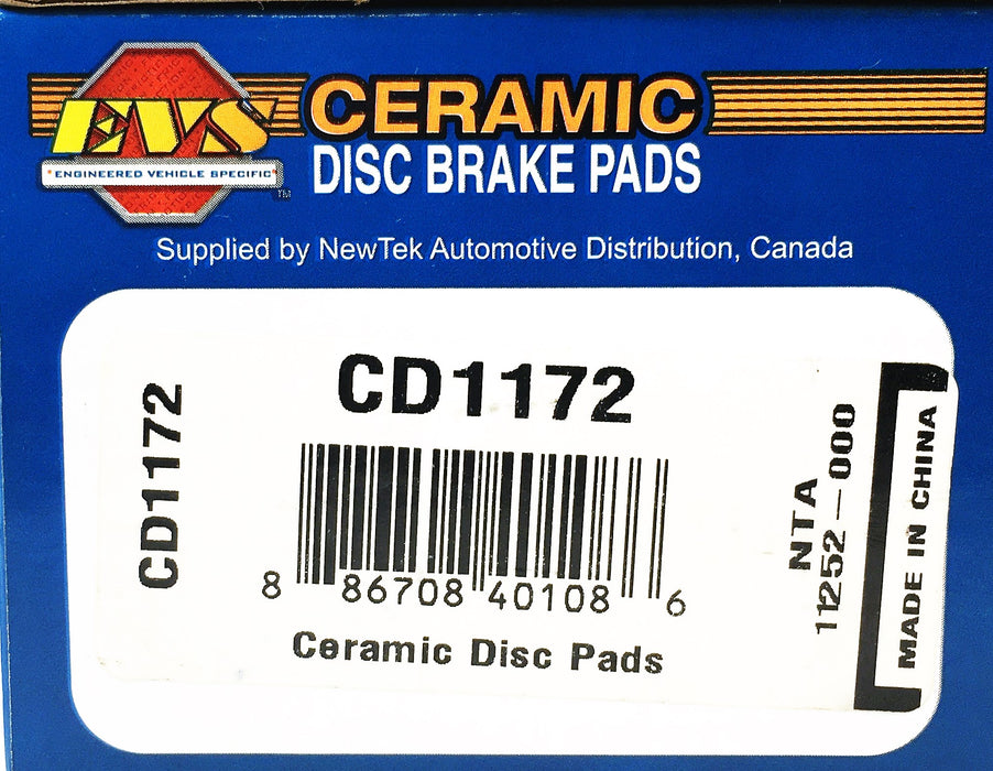 EVS 4 Piece Ceramic Disc Brake Pads Set CD1172 NOS