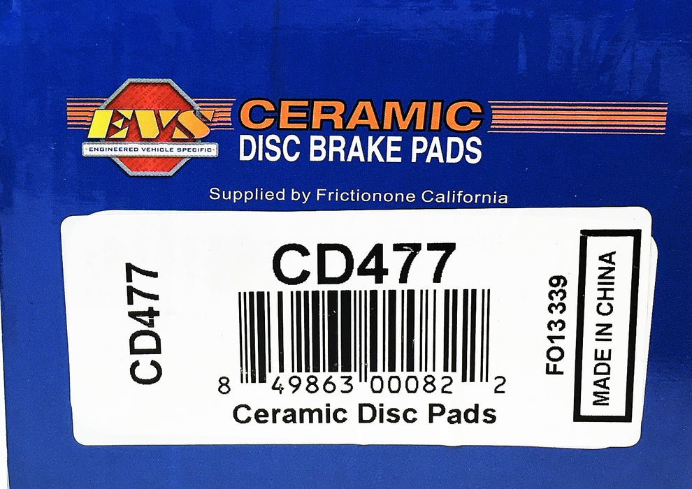 EVS 4 Piece Ceramic Disc Brake Pads Set CD477 NOS