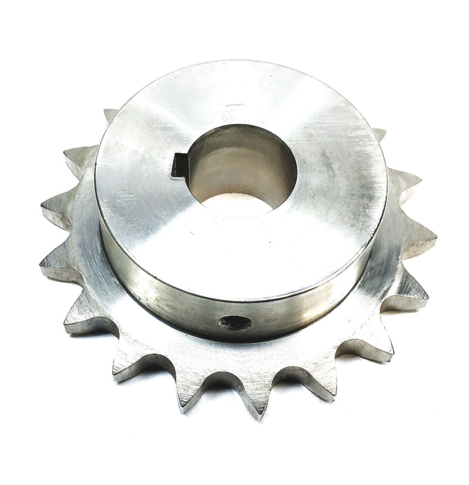 Unbranded 30MM 18 Tooth 1-1/8 Inch ID 1/4 Inch Keyway Sprocket SS12B18 USED