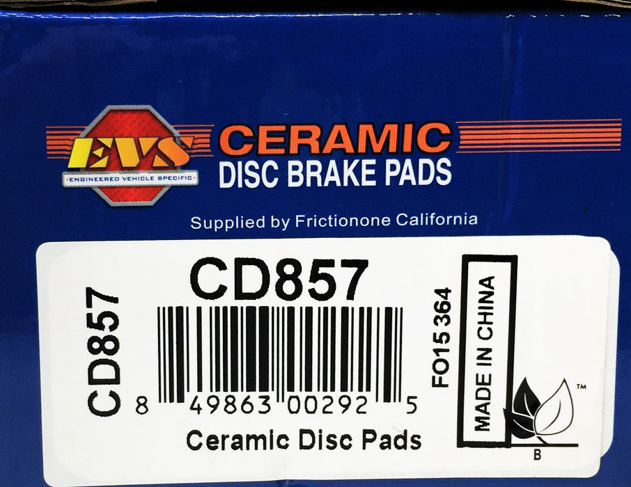 EVS 4 Piece Ceramic Disc Brake Pads Set CD857 NOS
