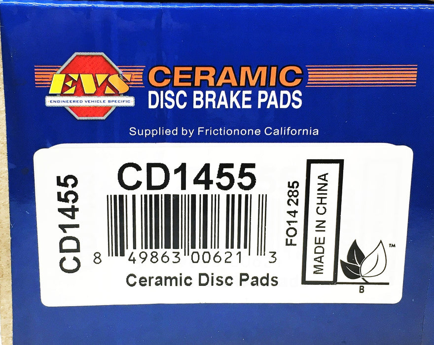 EVS 4 Piece Ceramic Disc Brake Pads Set CD1455 NOS