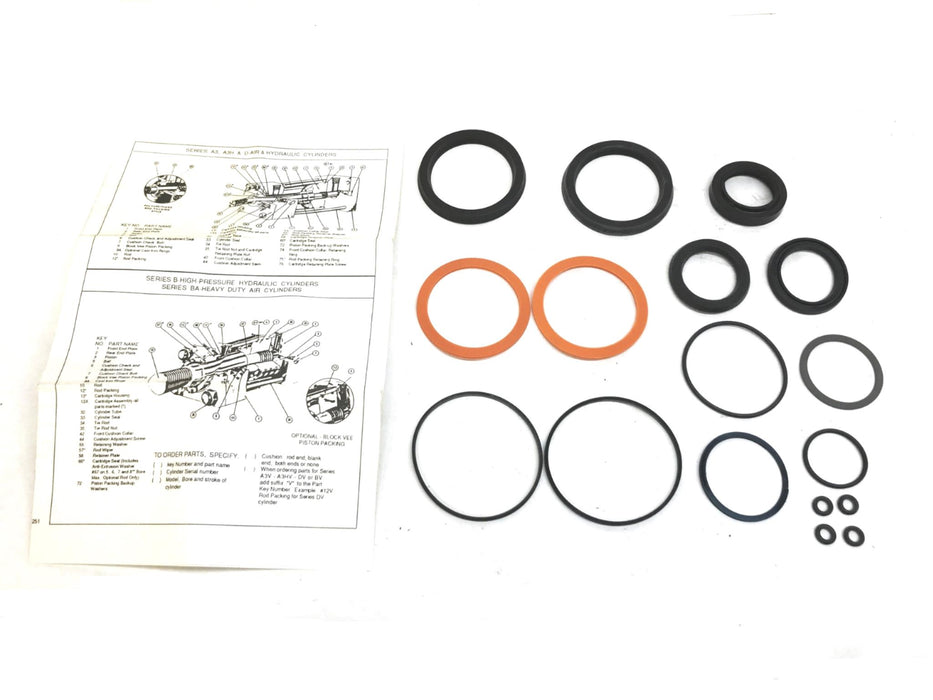 S-P 17-Piece Hydraulic Cylinder Seal Kit A2020CK010 NOS
