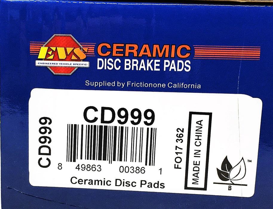 EVS 4 Piece Ceramic Disc Brake Pads Set CD999 NOS