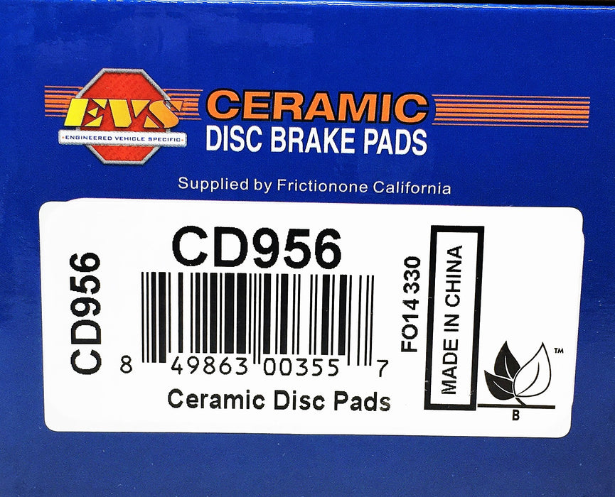 EVS 4 Piece Ceramic Disc Brake Pads Set CD956 NOS