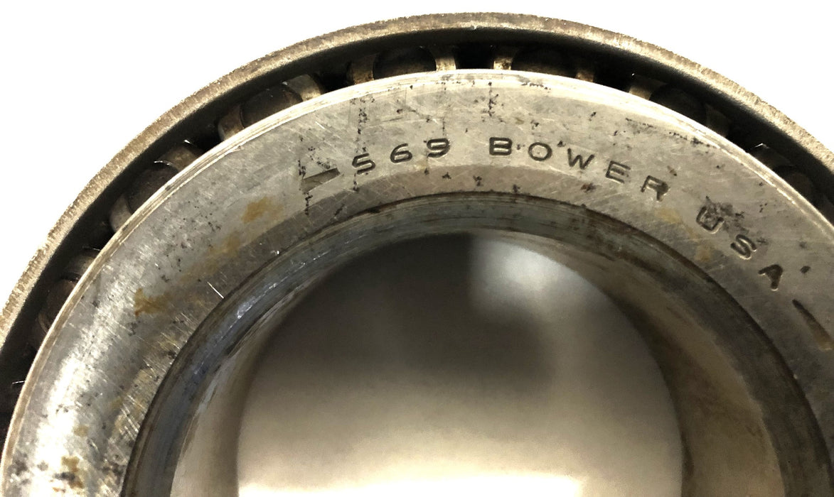 Bower Tapered Roller Bearing Cone 569 NOS