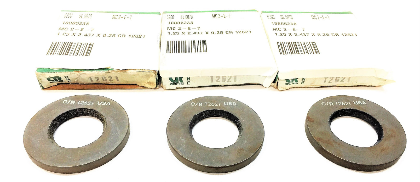 CHICAGO RAWHIDE/CR Oil Seal 12621 [Lot of 3] NOS