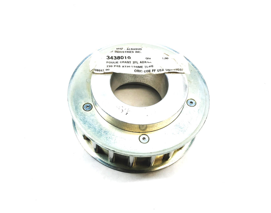 Maf Industries 5-1/4 Inch OD 2-1/16 To 3-1/16 Inch ID Timing Pulley 3438010 NOS