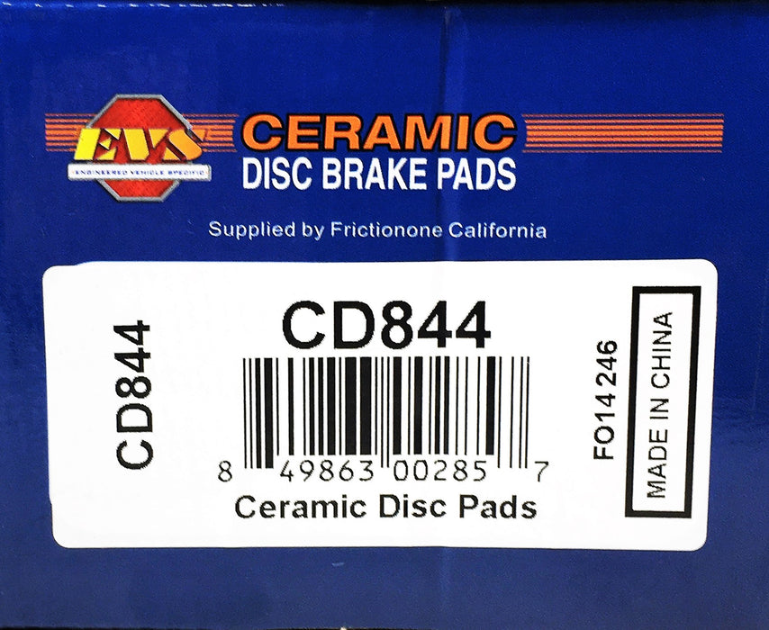 EVS 4 Piece Ceramic Disc Brake Pads Set CD844 NOS