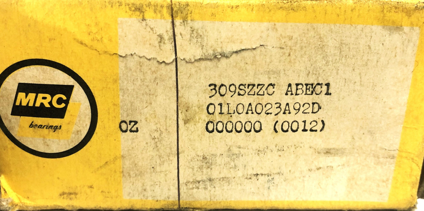 MRC TRW Deep Groove Ball Bearing 309SZZC NOS