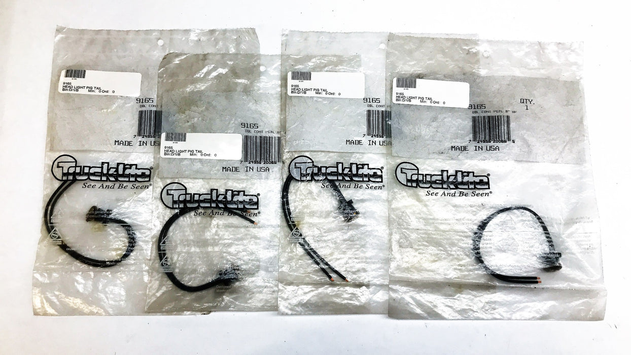 Truck-Lite 8" Pigtail Head Light Connector 9165 [Lot of 4] NOS