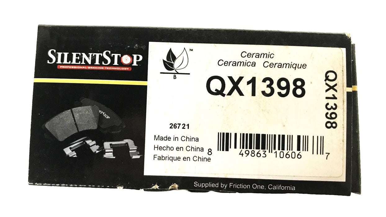 Silent Stop Brake Pad Set QX1398 NOS