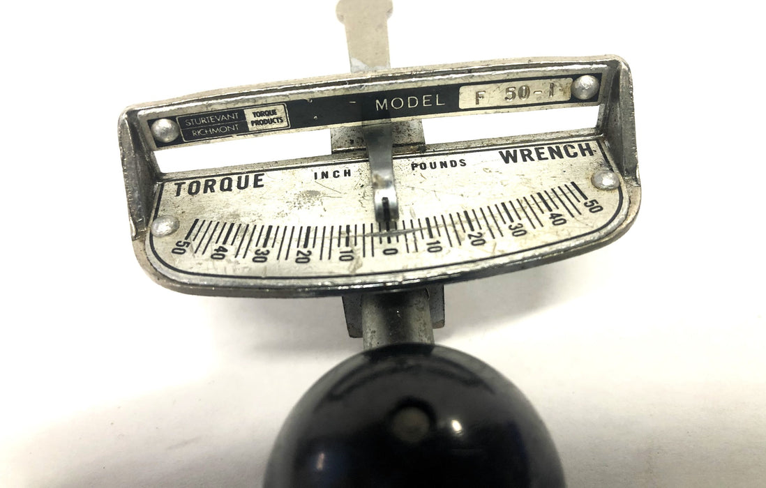 Sturtevant Richmont 3/8 Inch Flat Beam F Series Torque Wrench F-50-1 USED