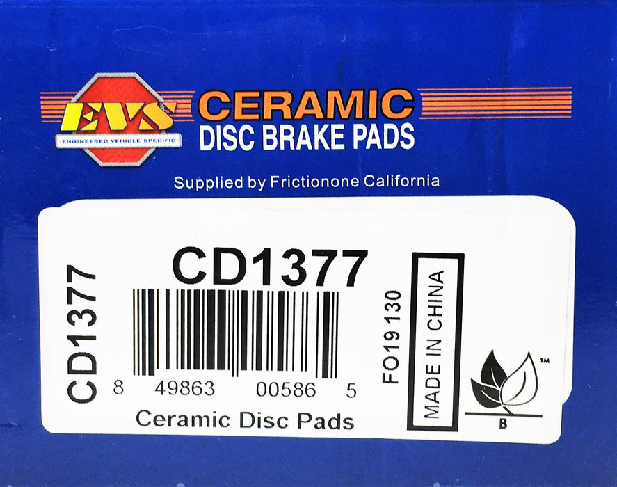 EVS 4 Piece Ceramic Disc Brake Pads Set CD1377 NOS
