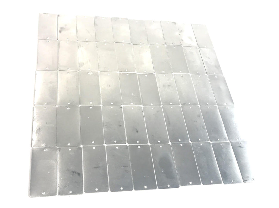 Unbranded Blank Tag Aluminum 1.5" x 3" W/ 2 Mount Holes 45PH05 [Lot of 100] NOS