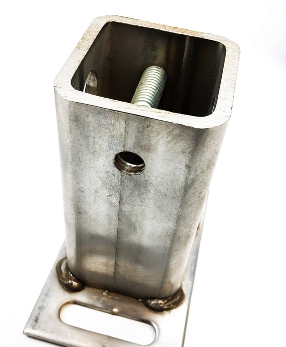 Unbranded 2X4 Inch Foot Post Anchor With 2-1/2X4 Inch Base Plate NOS