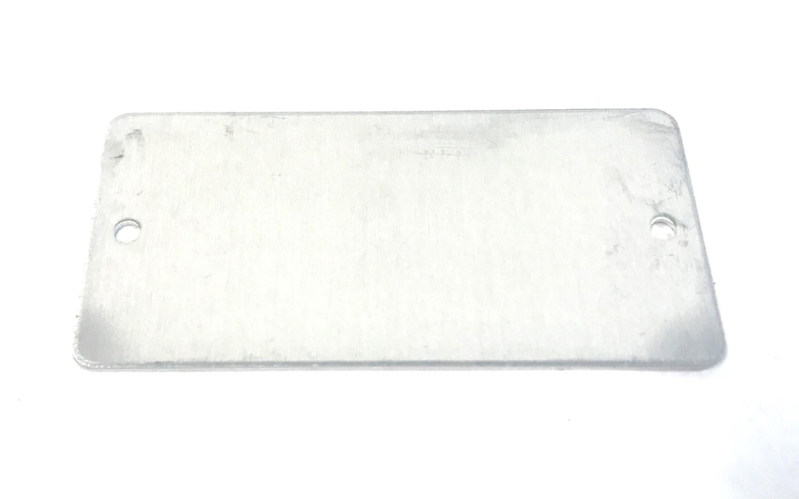 Unbranded Blank Tag Aluminum 1.5" x 3" W/ 2 Mount Holes 45PH05 [Lot of 100] NOS