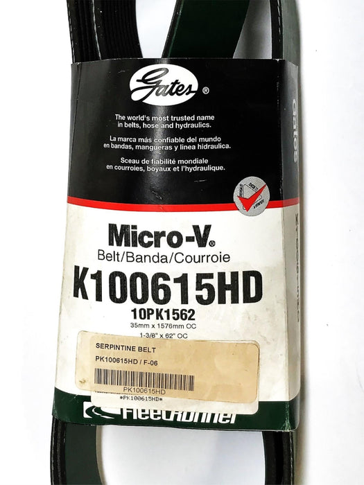 Gates Fleetrunner Micro-V Serpentine Belt K100615HD NOS