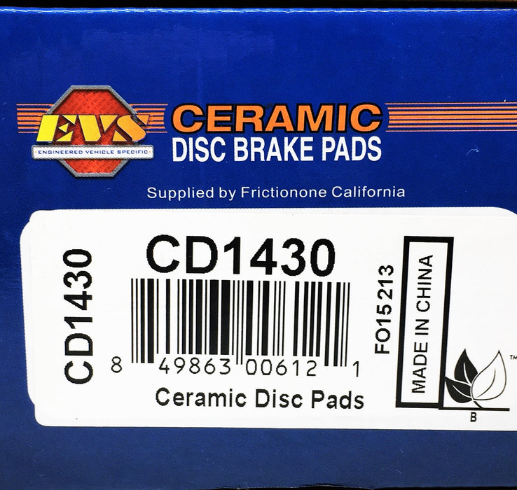 EVS 4 Piece Ceramic Disc Brake Pads Set CD1430 NOS