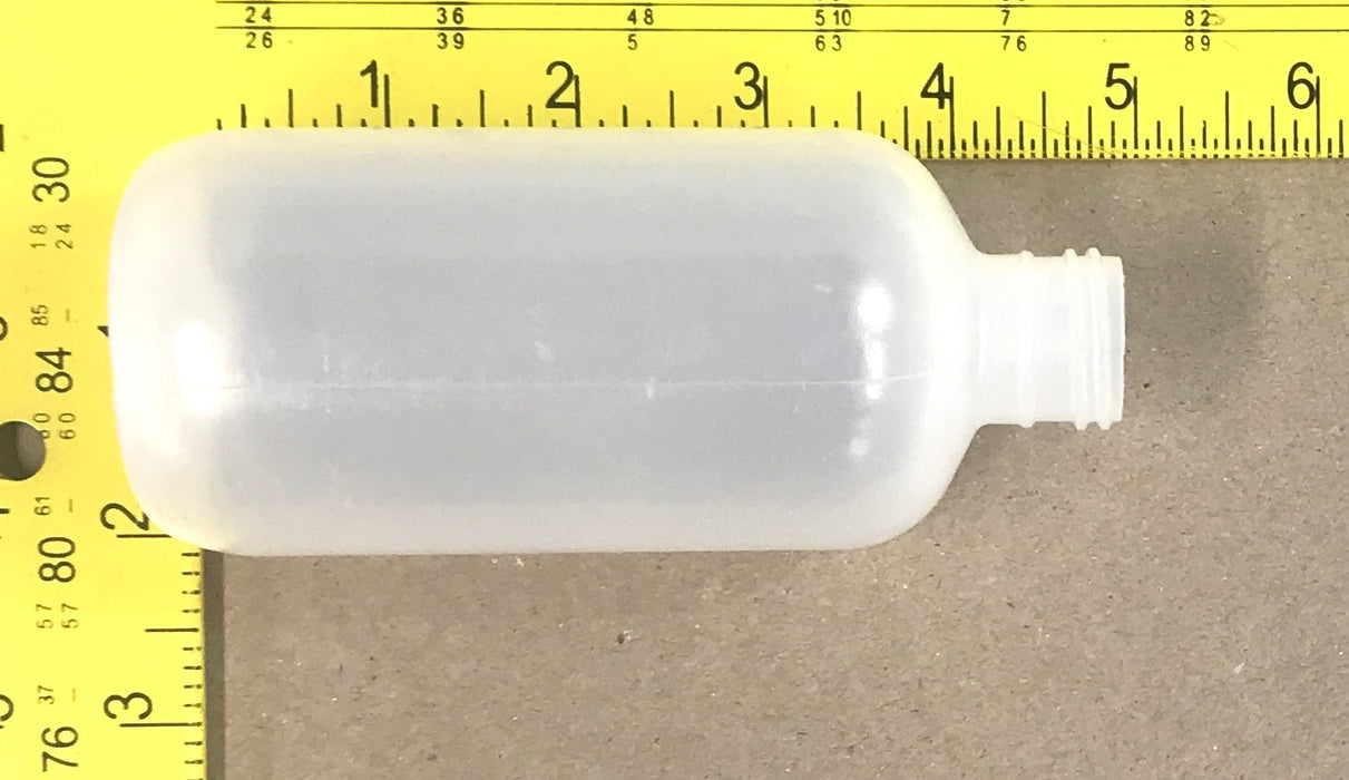 Silgan 6oz Boston Round Natural 24-410 Clear Bottle 45152 [Lot of 30] NOS