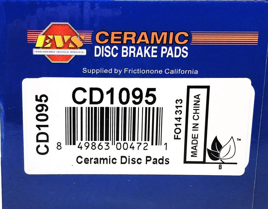 EVS 4 Piece Ceramic Disc Brake Pads Set CD1095 NOS