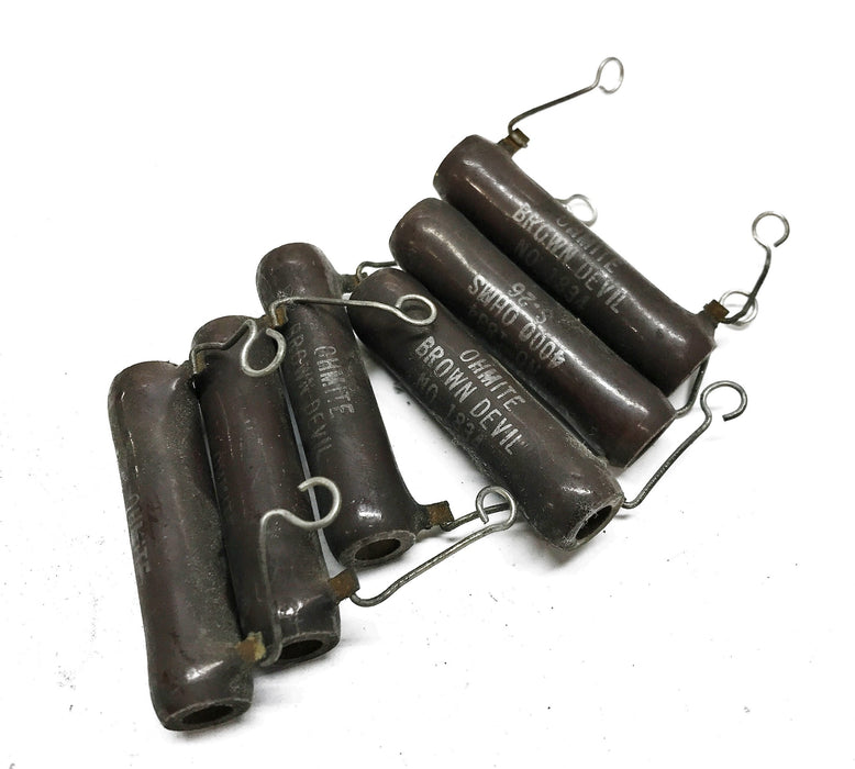 Ohmite "Brown Devil" 4000ohm 20w Resistor 1834 [Lot of 6]