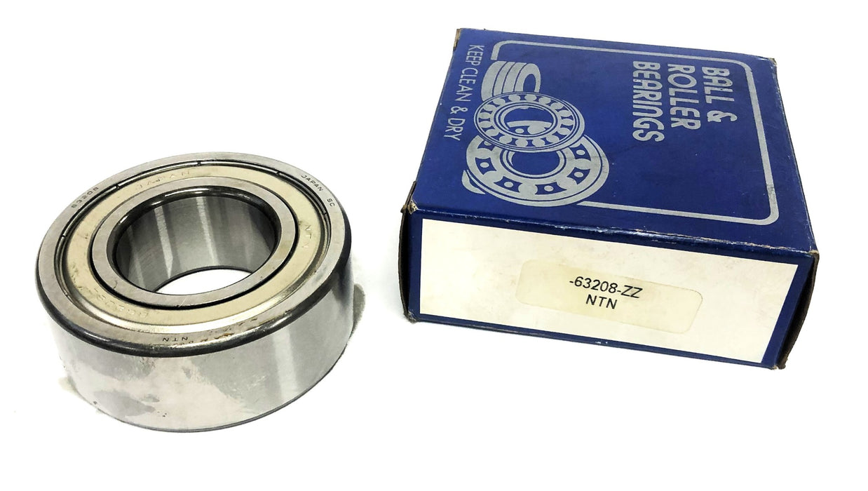 NTN Double Shielded Single Row Ball Bearing 63208ZZ NOS