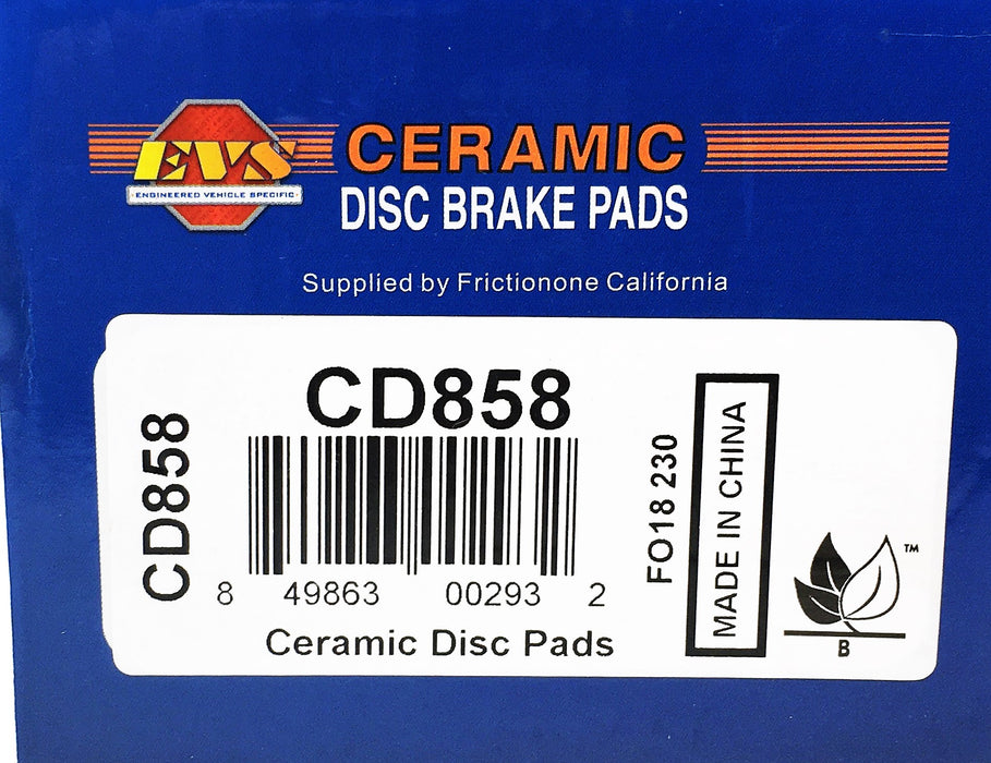 EVS 4 Piece Ceramic Disc Brake Pads Set CD858 NOS