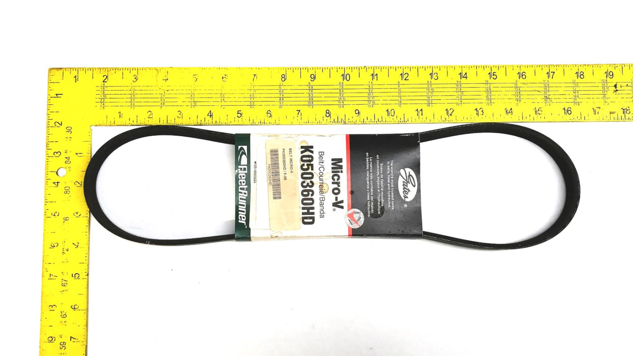 Gates Fleetrunner Micro-V Serpentine Belt K050360HD NOS