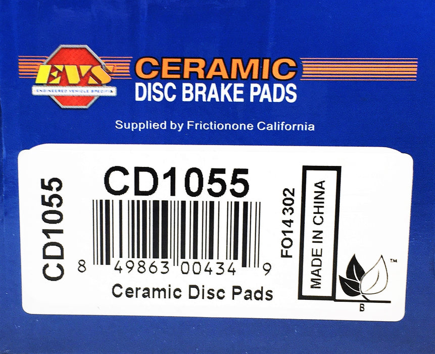 EVS 4 Piece Ceramic Disc Brake Pads Set CD1055 NOS