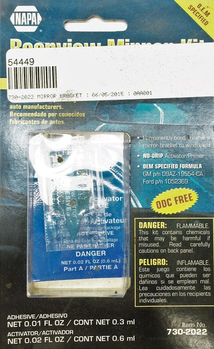 Napa Rearview Mirror Kit 730-2022 [Lot of 2] NOS