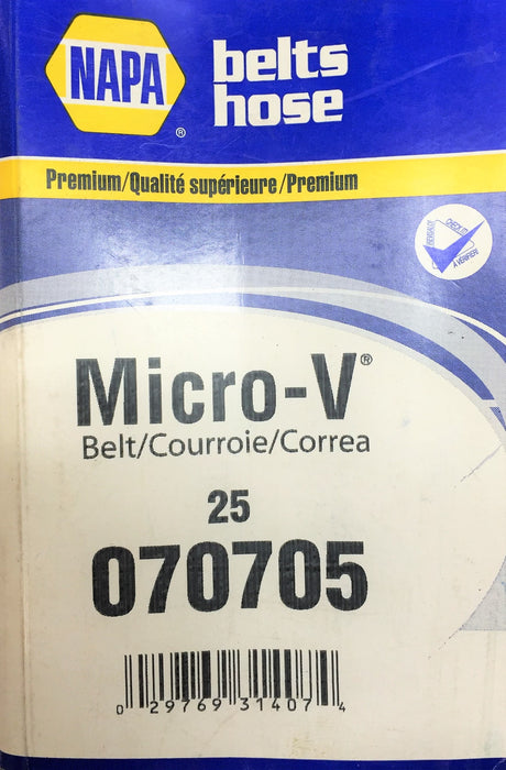 NAPA Micro-V Belt 070705 (25070705) NOS