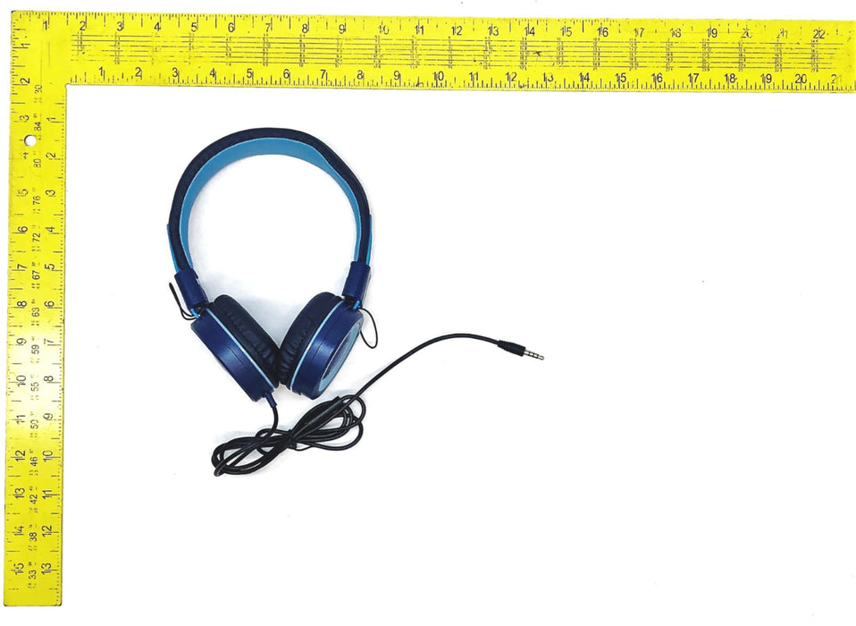 Unbranded Blue Children's Jack Connection Headphones [Lot of 4] NOS