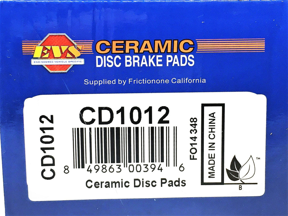 EVS 4 Piece Ceramic Disc Brake Pads Set CD1012 NOS