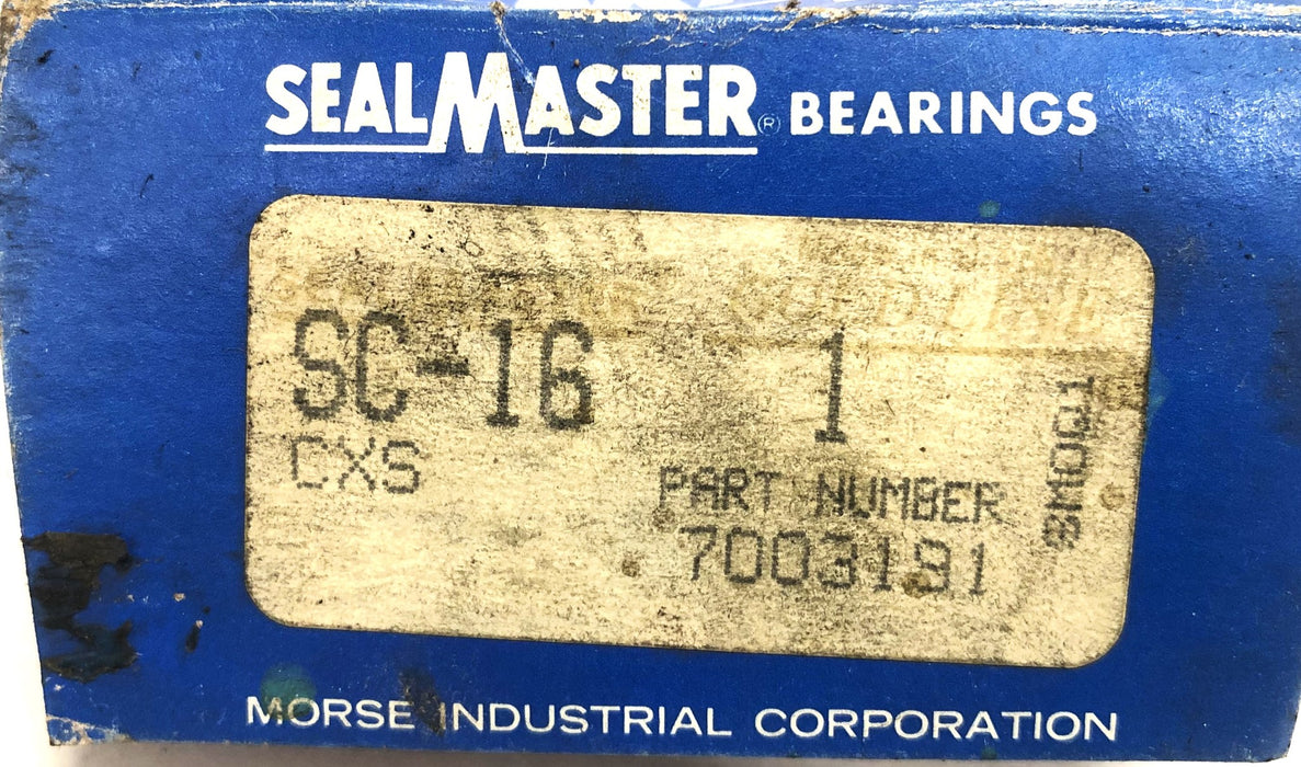 SealMaster CXS Ball Bearing Cartridge SC-16 (7003181) NOS