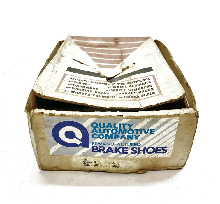 Quality Automotive Company Re-Lined Brake Shoe Set 272 NOS