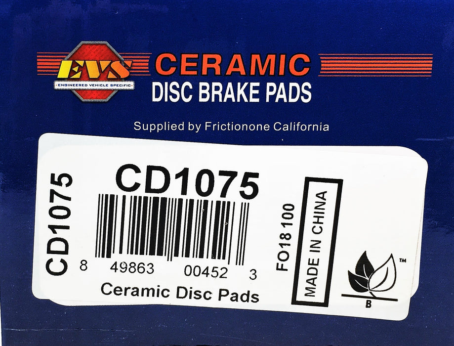 EVS 4 Piece Ceramic Disc Brake Pads Set CD1075 NOS