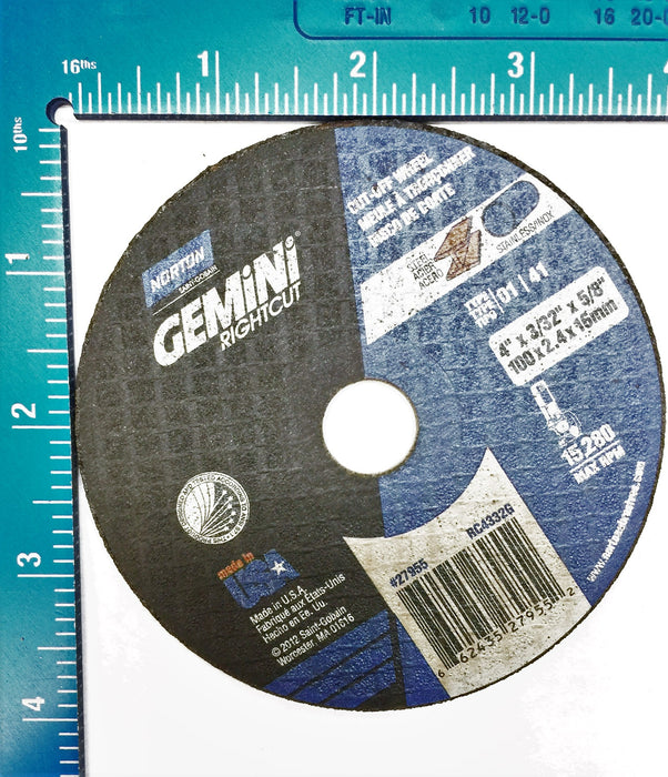 Norton Gemini RightCut Cut-Off Wheel 13117 [Lot of 23] NOS