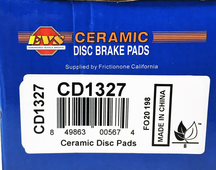 EVS 4 Piece Ceramic Disc Brake Pads Set CD1327 NOS
