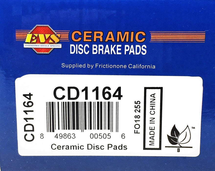 EVS 4 Piece Ceramic Disc Brake Pads Set CD1164 NOS