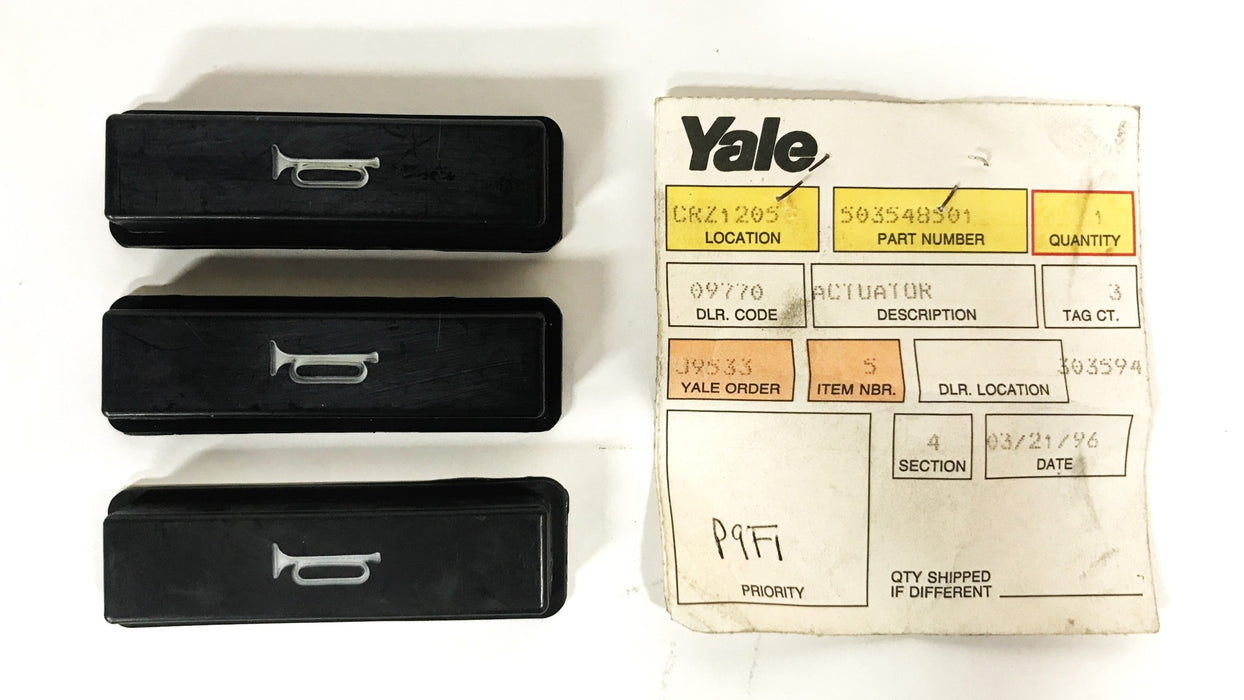 Yale Fork Lift Actuator Horn Cover 503548501 [Lot of 3] NOS