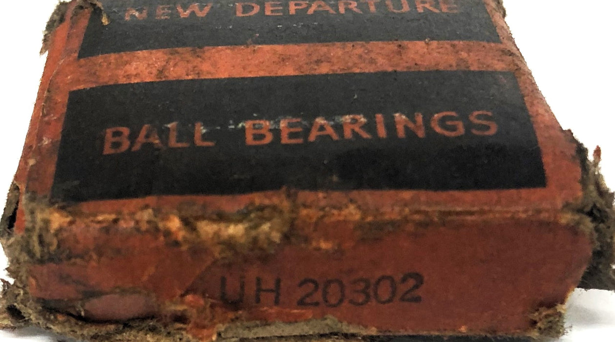 New Departure Single Row Ball Bearing UH20302 [Lot of 2] NOS