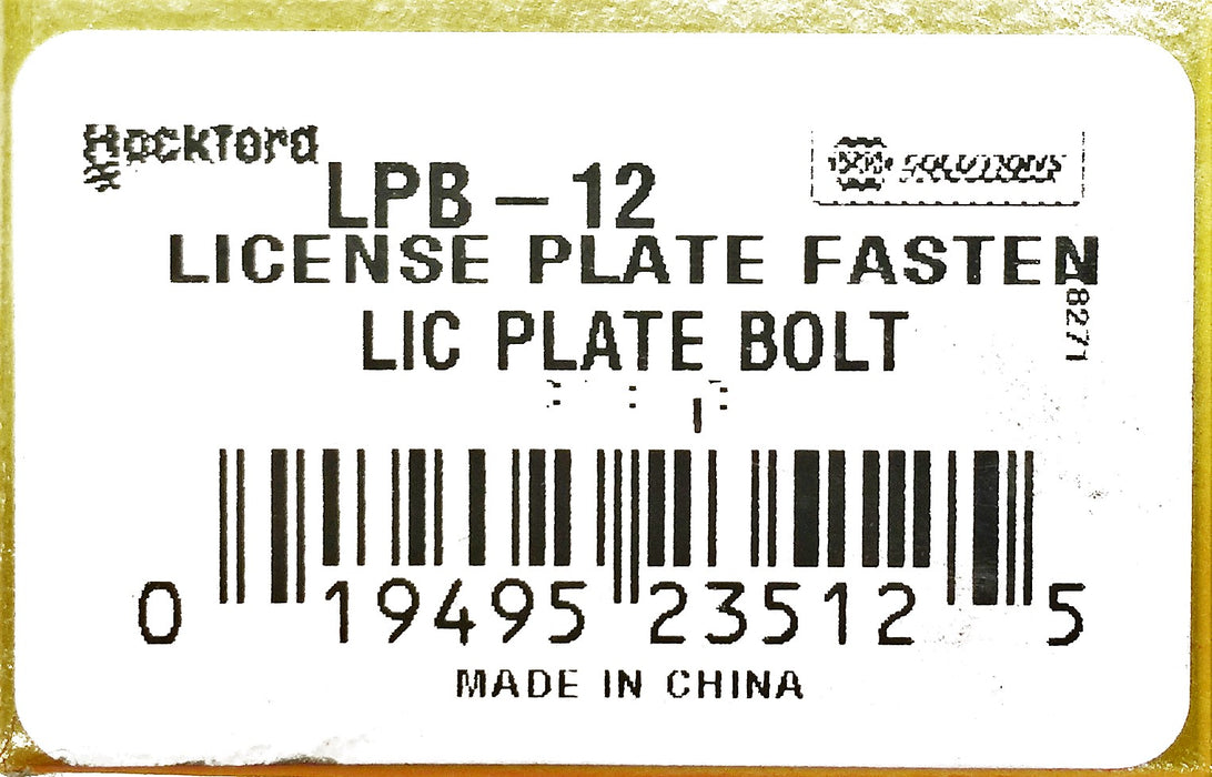 Dorman License Plate Bolt LPB-12 [Lot of 25] NOS