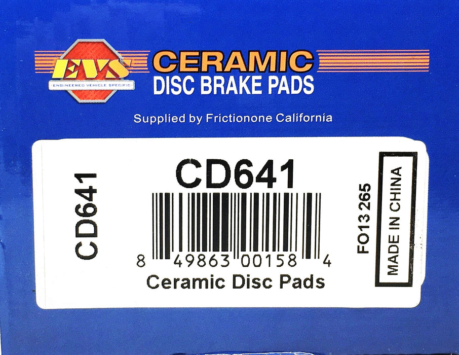 EVS 4 Piece Ceramic Disc Brake Pads Set CD641 NOS