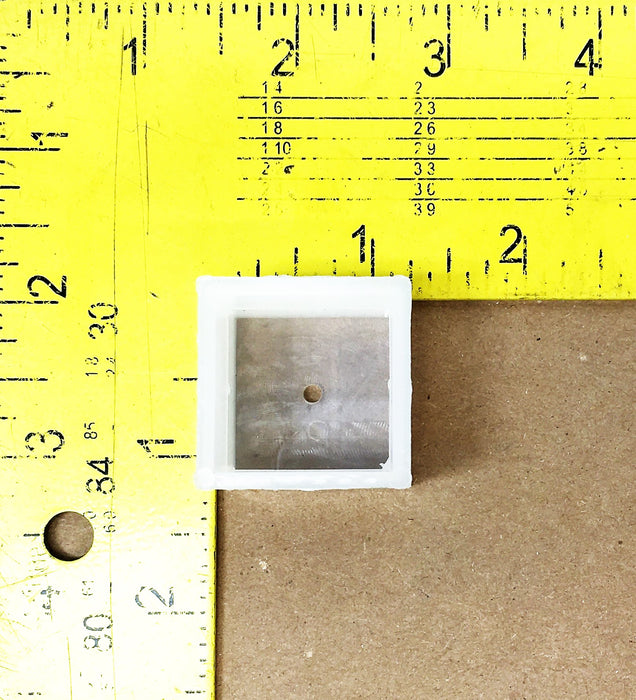 Unbranded 1X1-1/4 Inch Plastic Square Insert 8020221 [Lot of 22] NOS