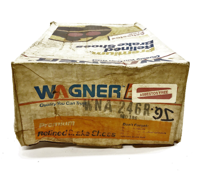 Wagner Re-Lined Brake Shoe Set WNA246R NOS